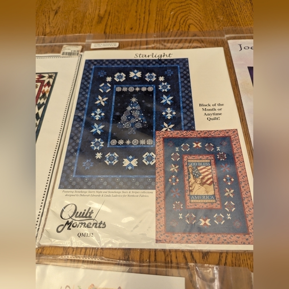 Quilting Patterns Collection New Taos, Starlight, Fantasia, butterflies Patterns - Picture 11 of 13